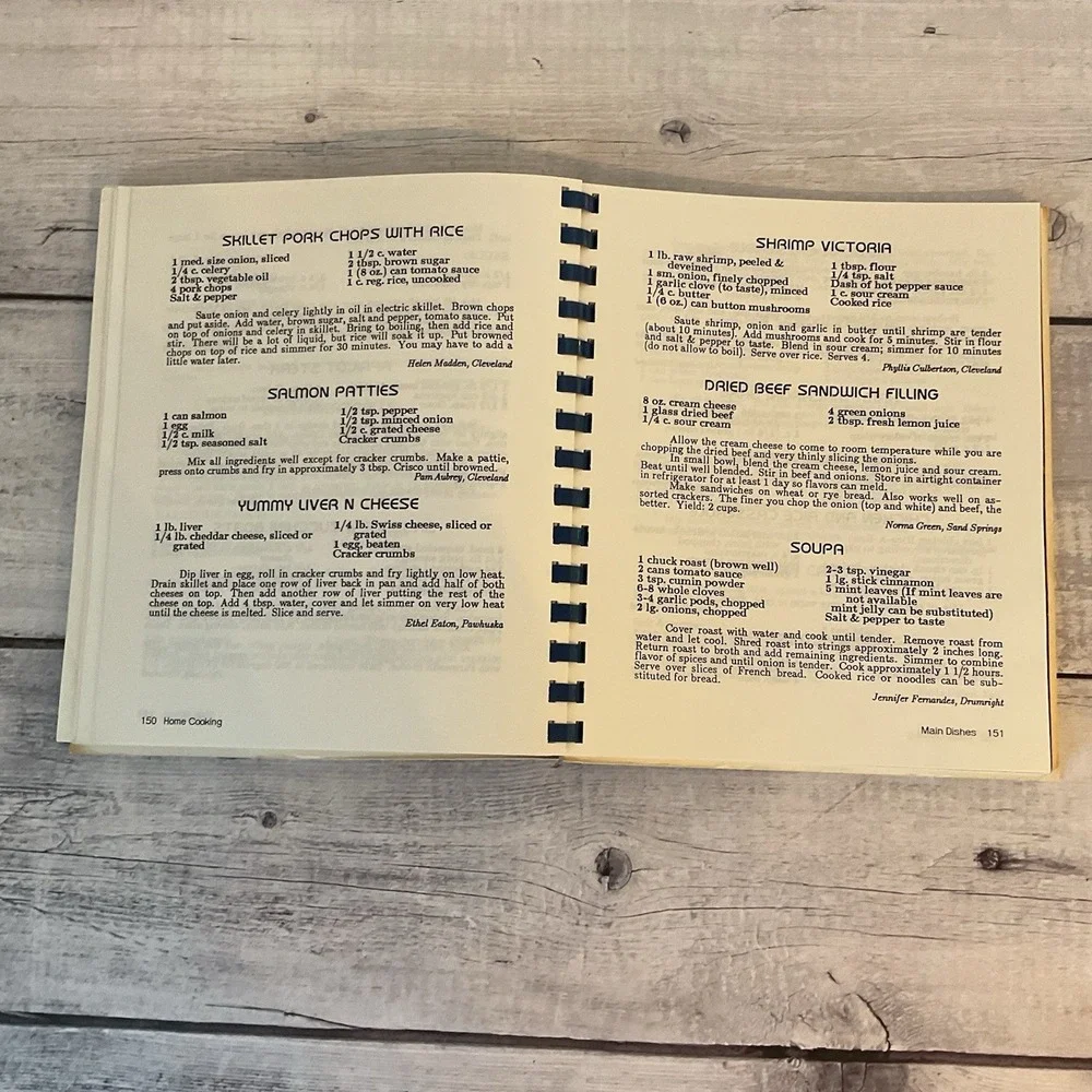 Home Cooking Indian Electric Cooperative Cleveland Oklahoma 1989 Cookbook Recipe